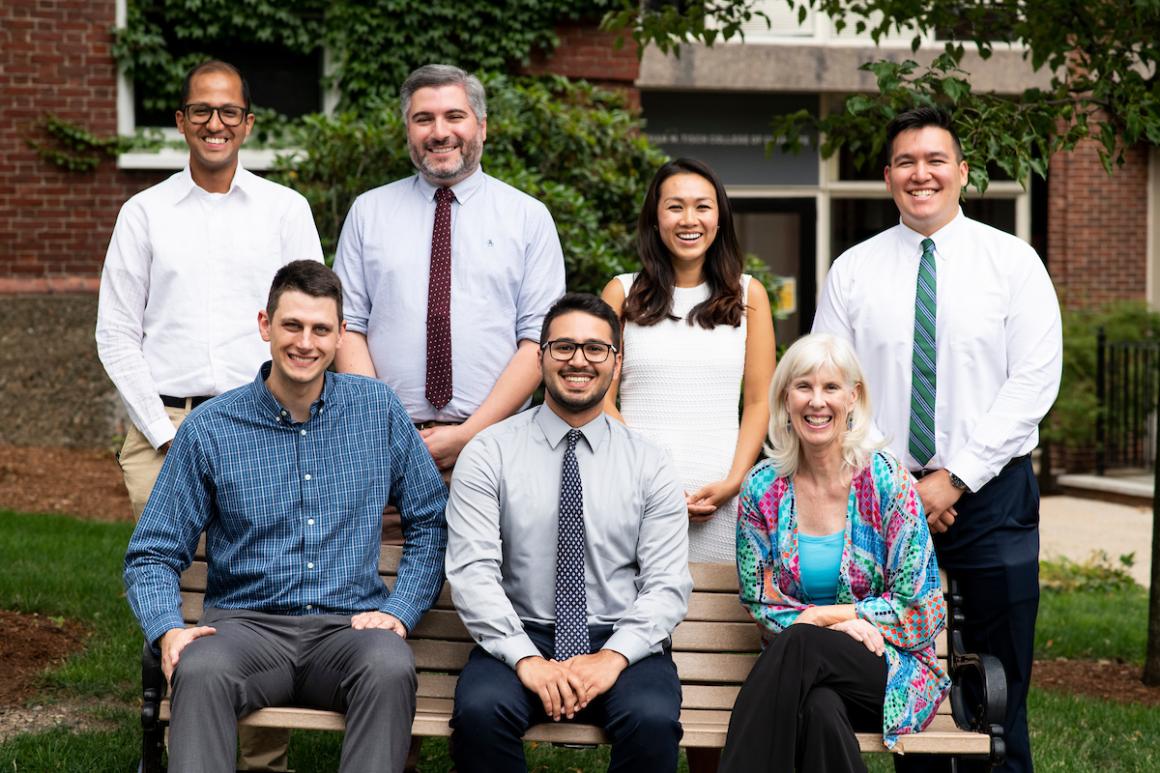 Staff of the Tisch College Institute for Democracy and Higher Education pose for a portrait on July 16, 2019. 